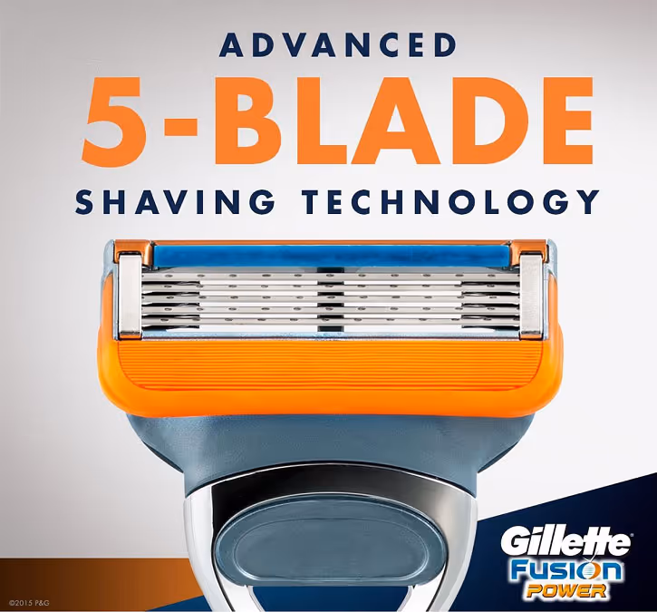 تیغ اصلاح یدک ژیلت فیوژن پاور gillette fusion