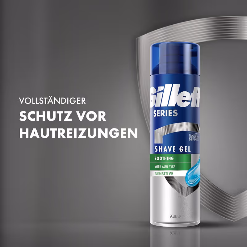 ژل اصلاح تسکین دهنده ژیلت gillette series