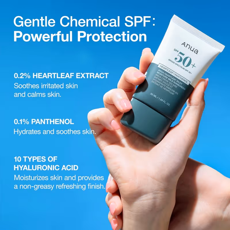 کرم ضدآفتاب آنوا anua spf50 heartleaf