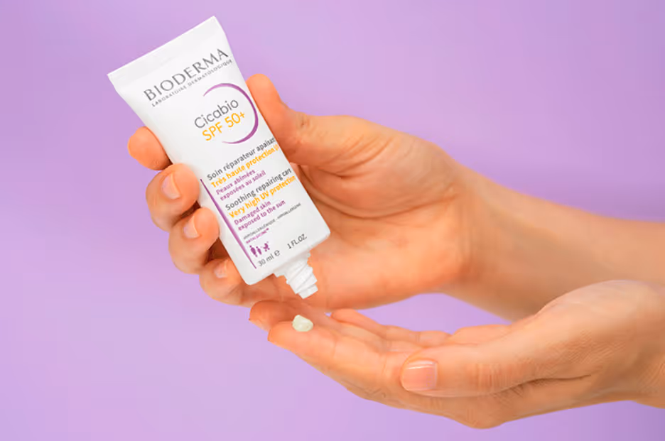 کرم ترمیم کننده ضدآفتاب بایودرما bioderma