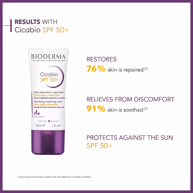 کرم ترمیم کننده ضدآفتاب بایودرما bioderma