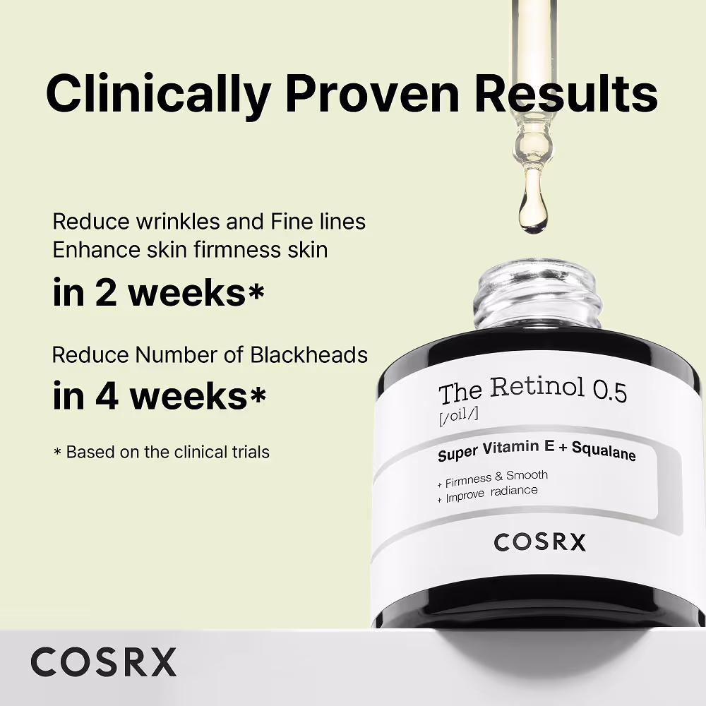روغن ضد پیری رتینول کوزارکس cosrx retinol 0.5