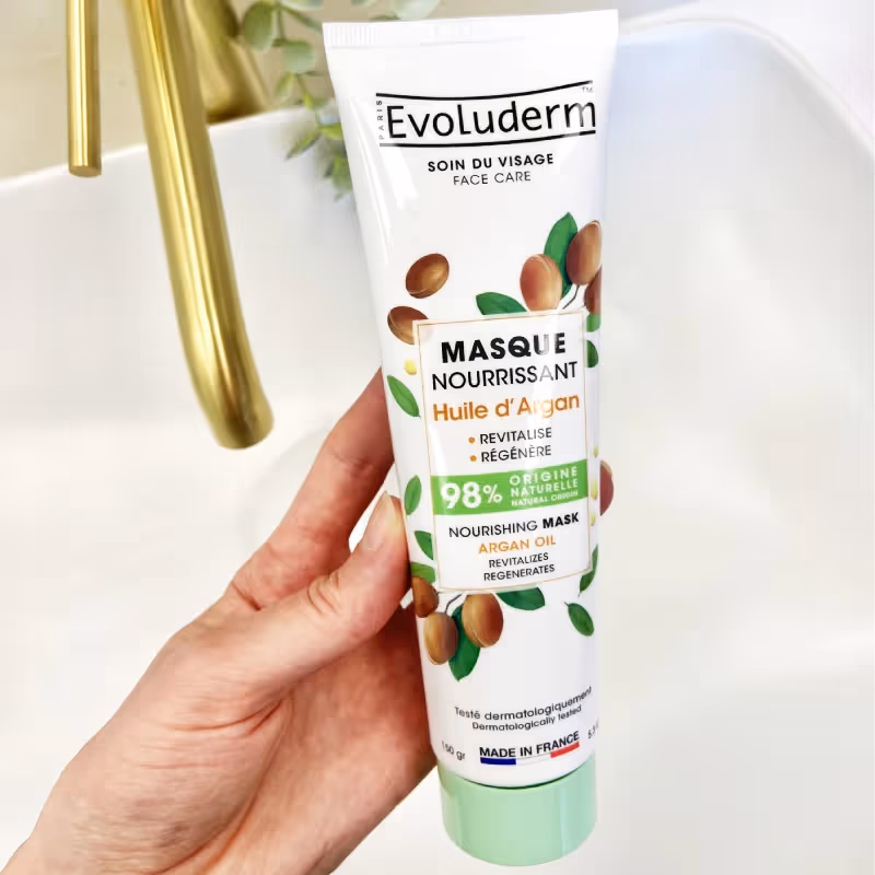 ماسک مغذی صورت روغن آرگان اولودرم evoluderm