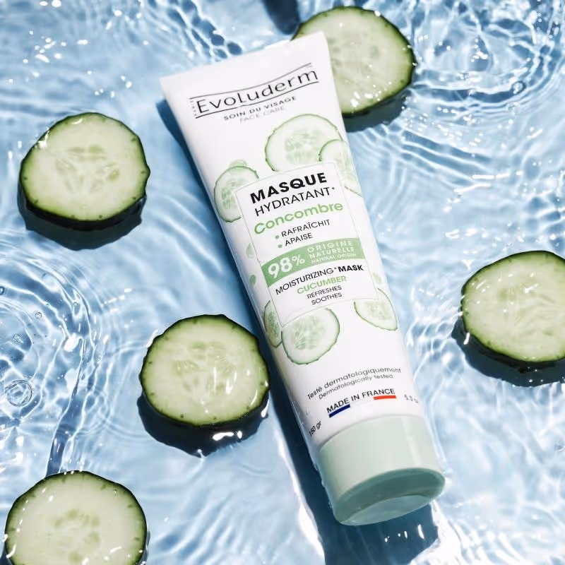 ماسک طراوت بخش صورت اولودرم خیار evoluderm