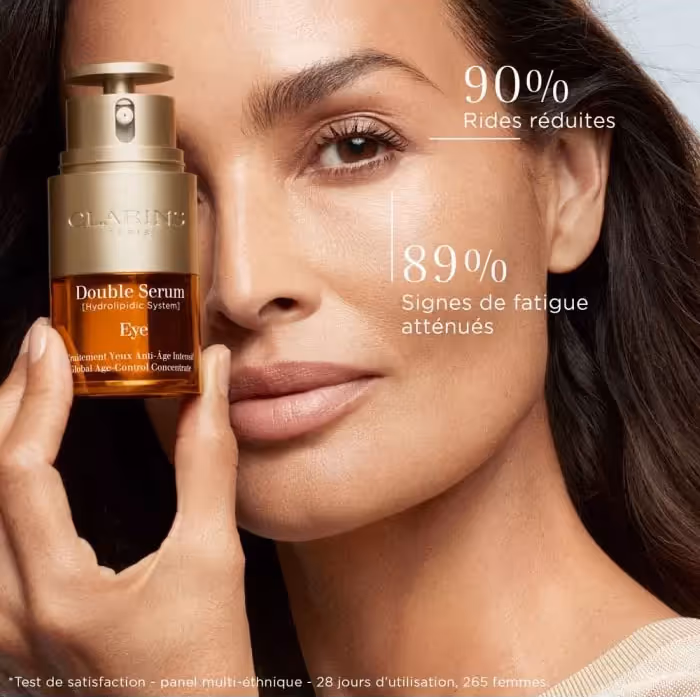 سرم ضد پیری دور چشم کلارنس clarins double