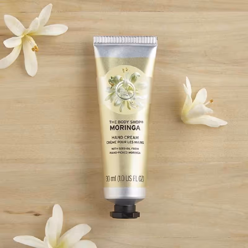 کرم دست مورینگا بادی شاپ body shop moringa
