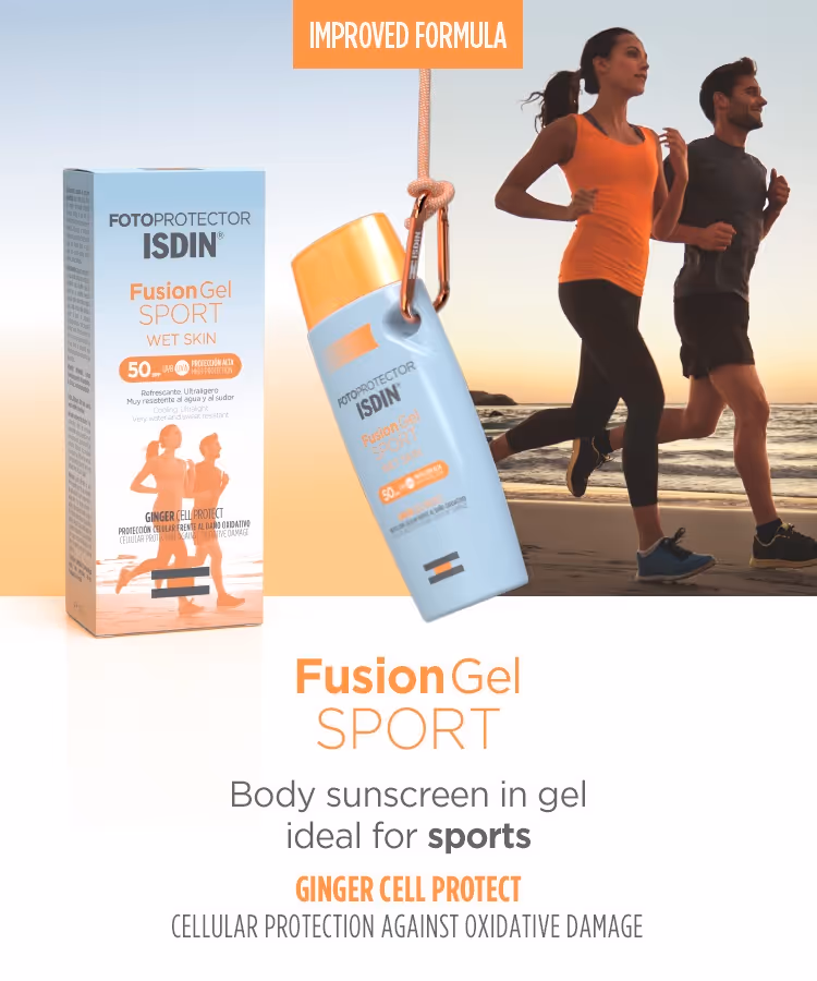 ژل ضدآفتاب بدن ایزدین فیوژن اسپرت isdin