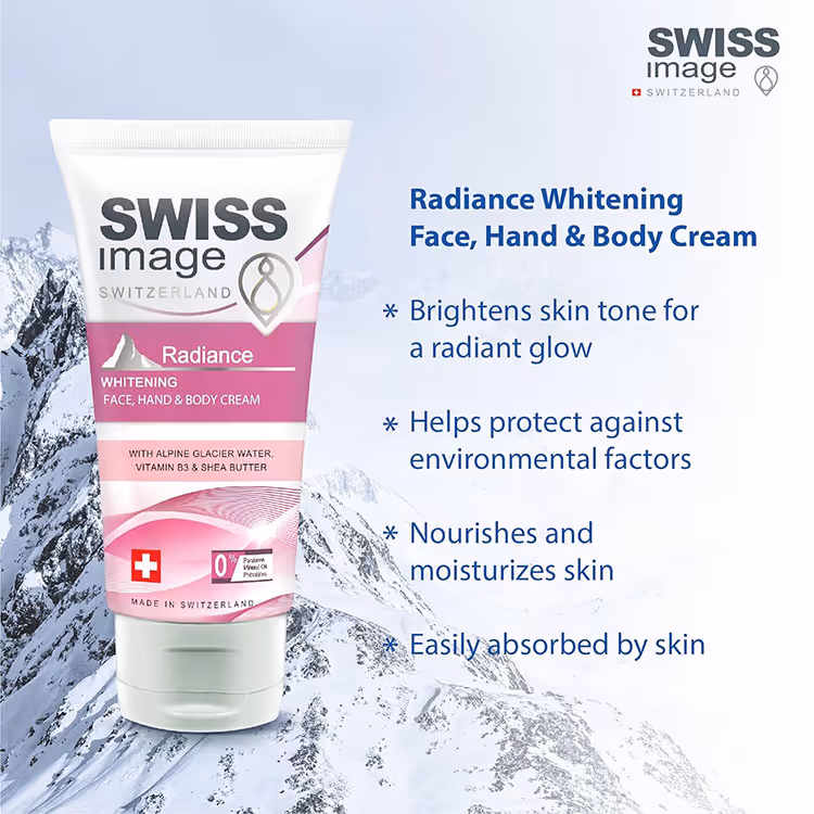 کرم روشن کننده صورت بدن سوئیس ایمیج swiss