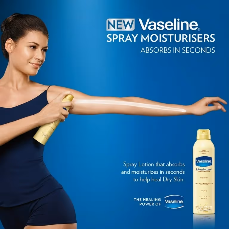 اسپری آبرسان احیاکننده بدن وازلین vaseline