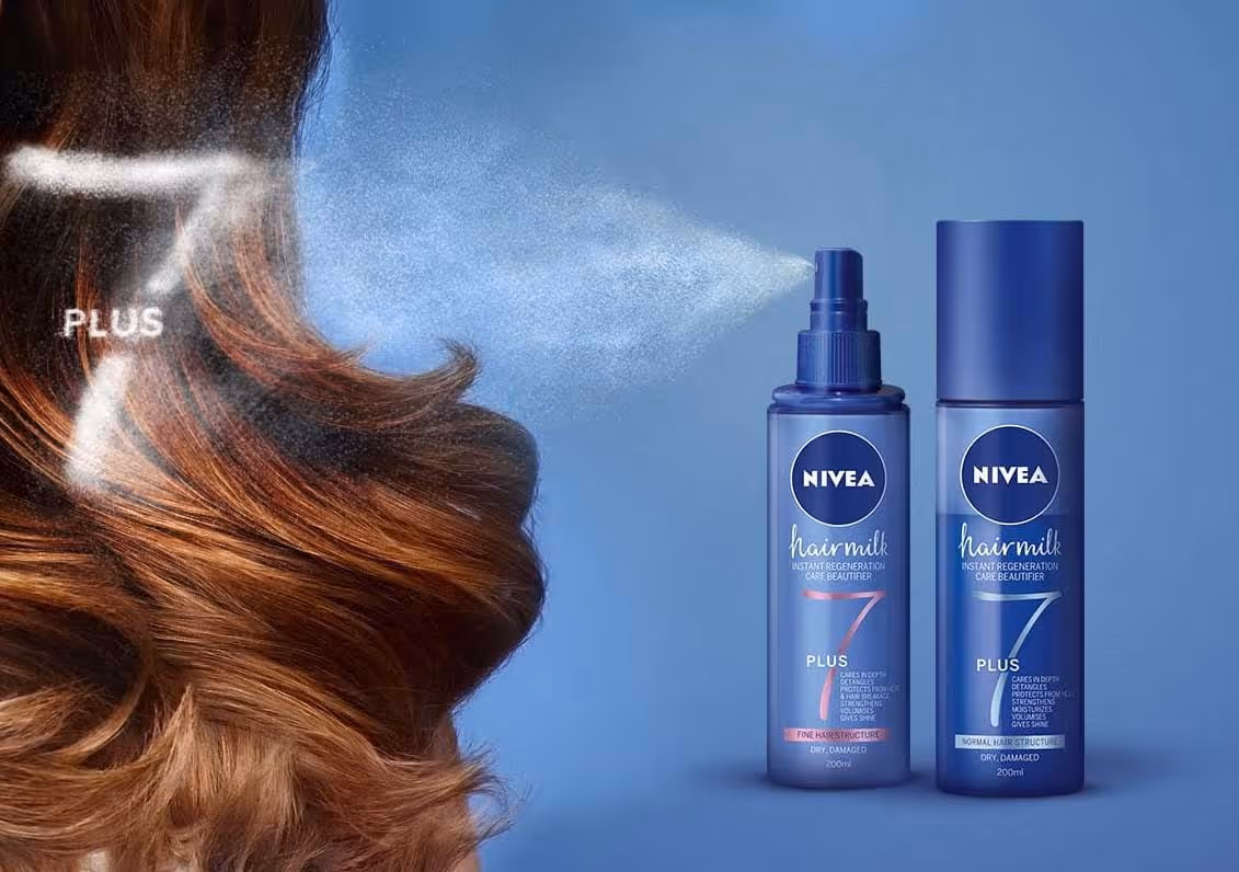 شیر موی مغذی موهای نازک نیوا nivea haarmilch