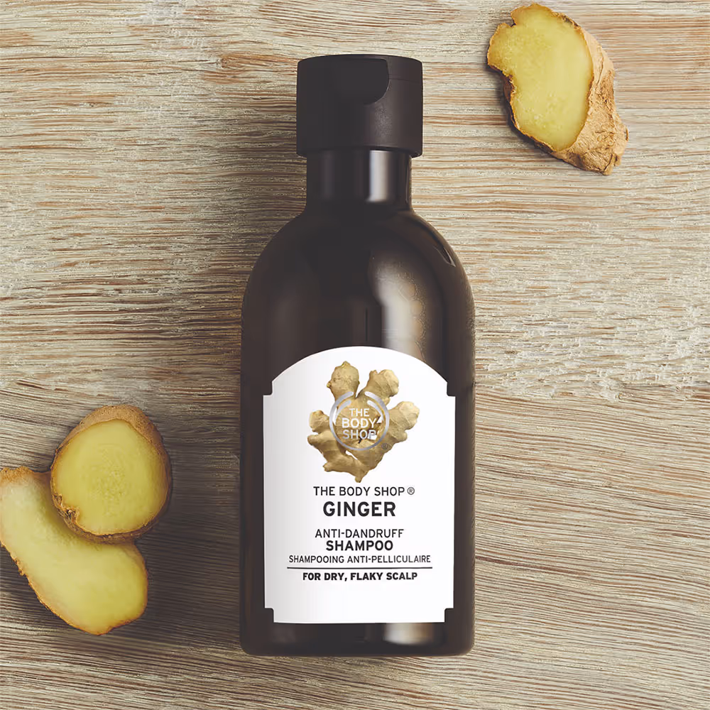 شامپو ضدشوره زنجبیل بادی شاپ the body shop