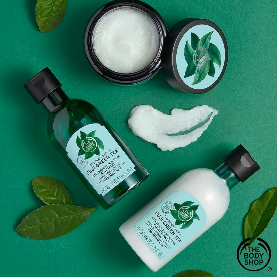 شامپو چای سبز فوجی بادی شاپ the body shop