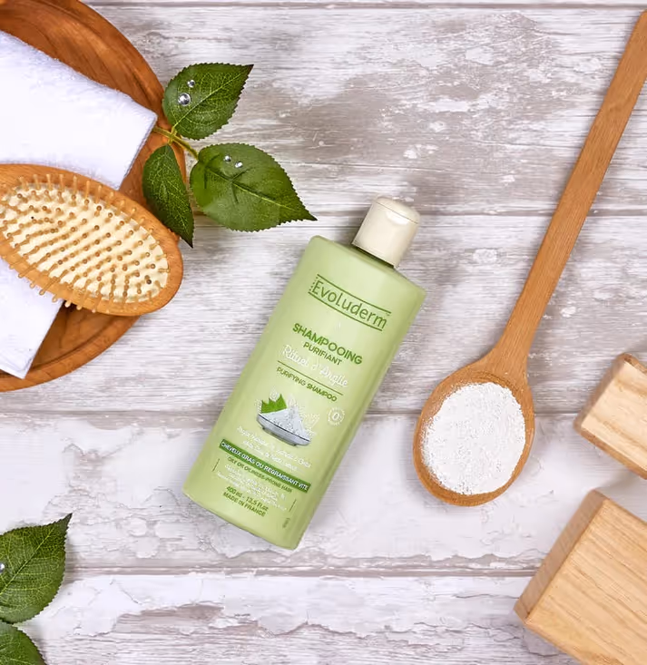 شامپو خاک رس موهای چرب اولودرم evoluderm