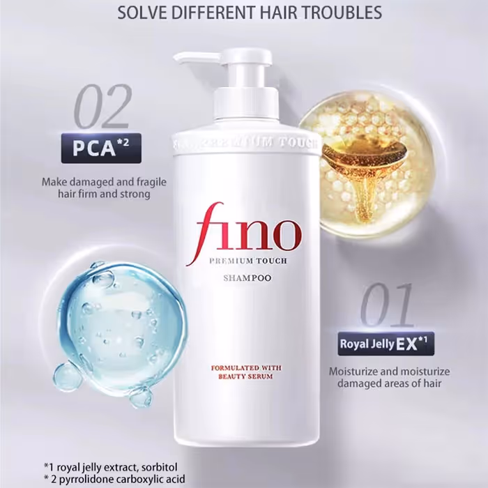 شامپو ترمیم کننده موی شیسیدو فینو fino