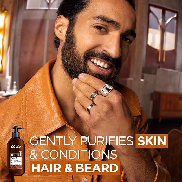 شامپوی مو ریش آقایان لورال باربر کلاب loreal
