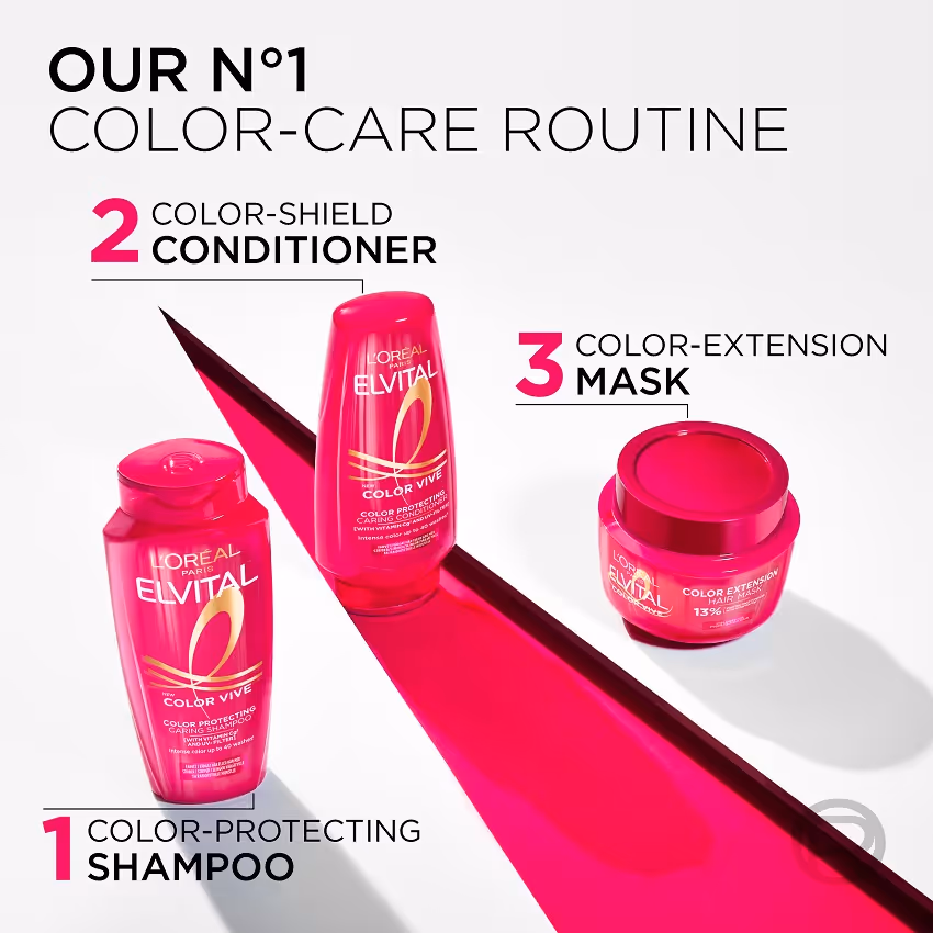 شامپو مراقبت موهای رنگ شده لورال loreal color