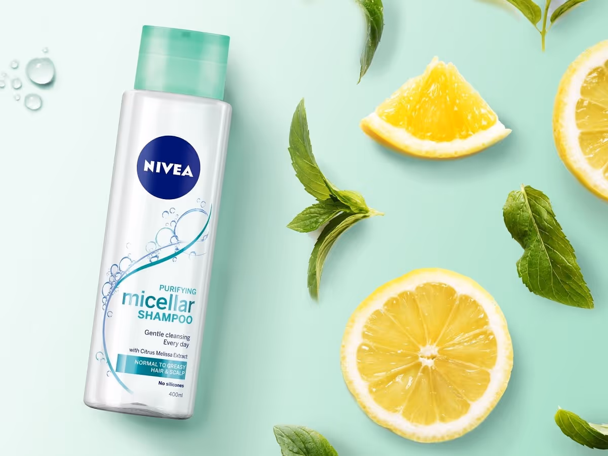 شامپو میسلار موهای نرمال و چرب نیوا nivea