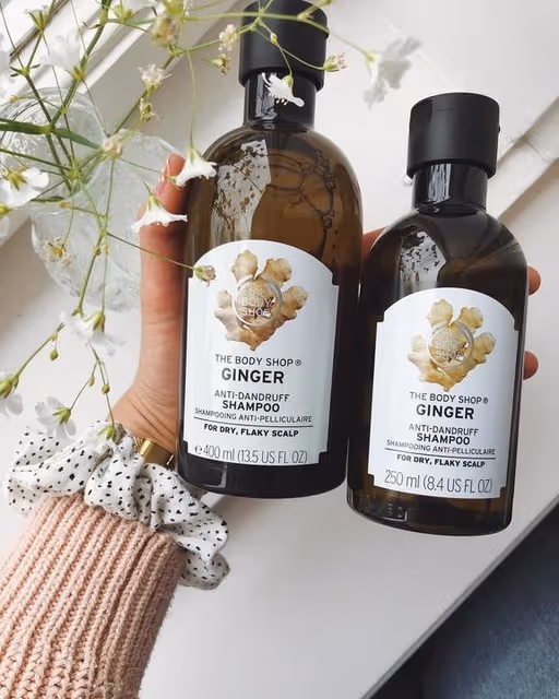 شامپو ضدشوره زنجبیل بادی شاپ the body shop