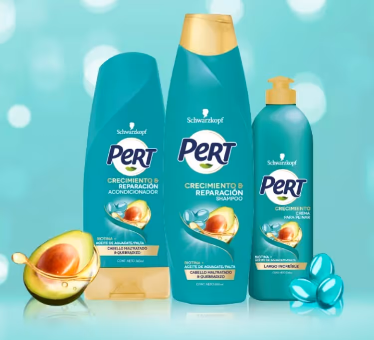 شامپو تقویت رشد موی بیوتین آووکادوی پرت pert