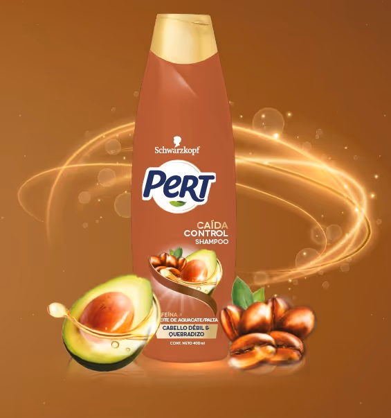 شامپو ضد افتادگی موی کافئین آووکادوی پرت pert