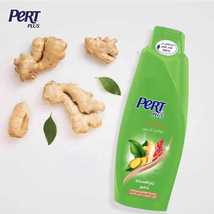 شامپو ضدافتادگی موی زنجبیل پرت پلاس pert