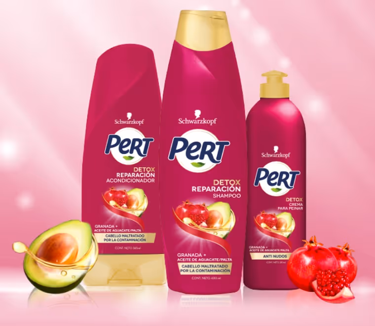 شامپو سم زدای انار آووکادوی پرت pert detox