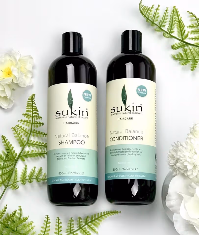 شامپو موهای نرمال ساکین sukin natural balance