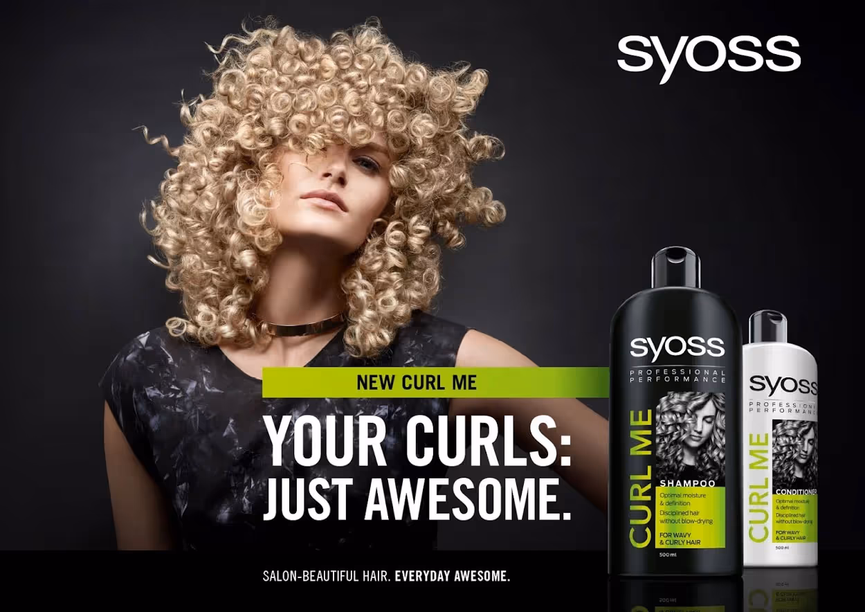 شامپو موهای فر و مجعد سایوس کرل می syoss curl