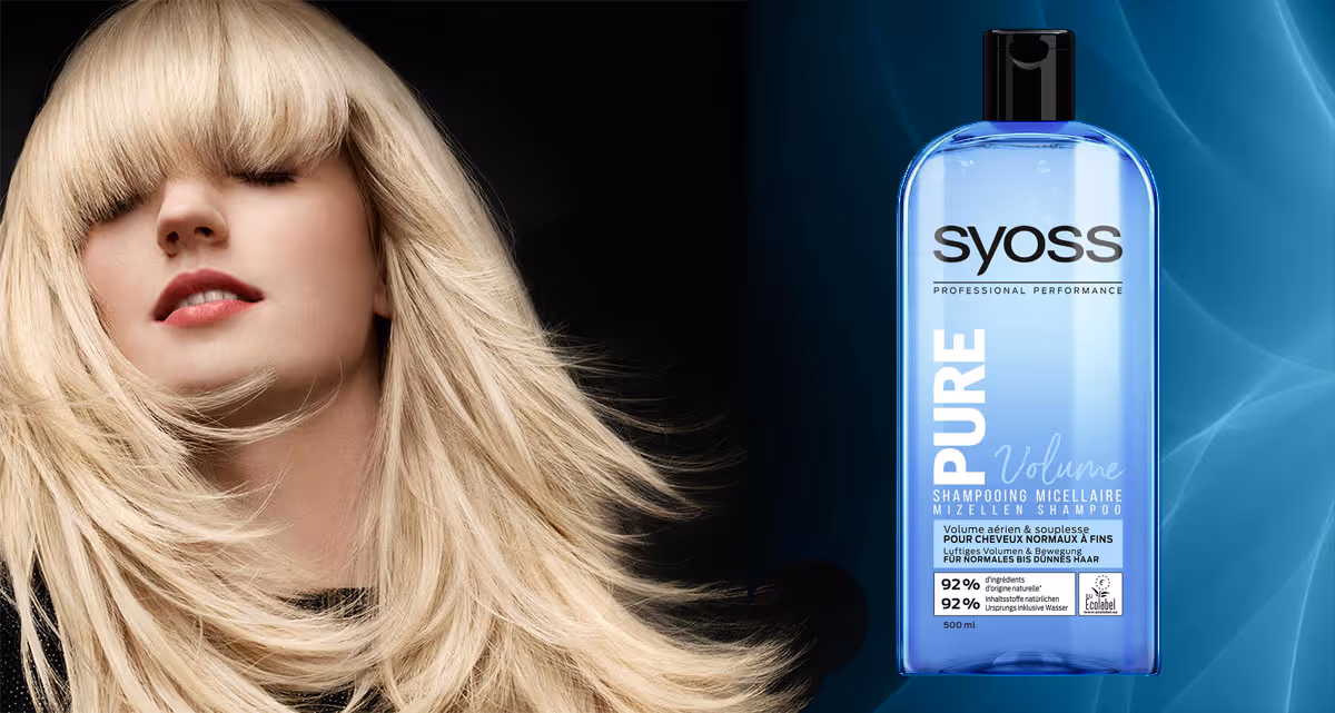 شامپو حجم دهنده موی سایوس پیور syoss pure