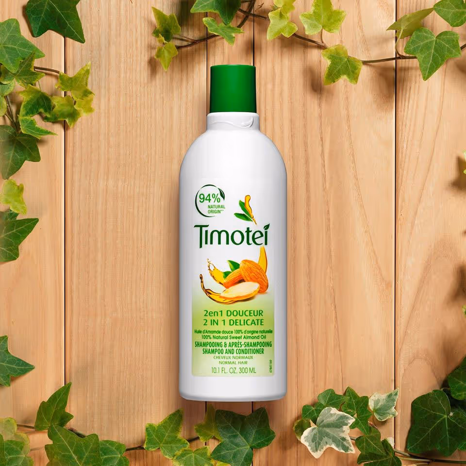 شامپو ملایم 2 در 1 روغن بادام تیموتی timotei