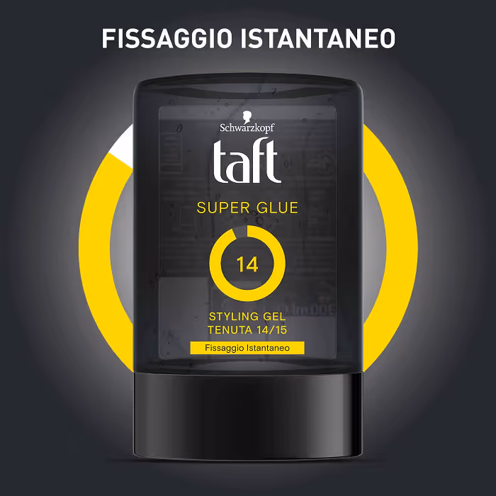 ژل حالت دهنده موی تافت taft super glue 14