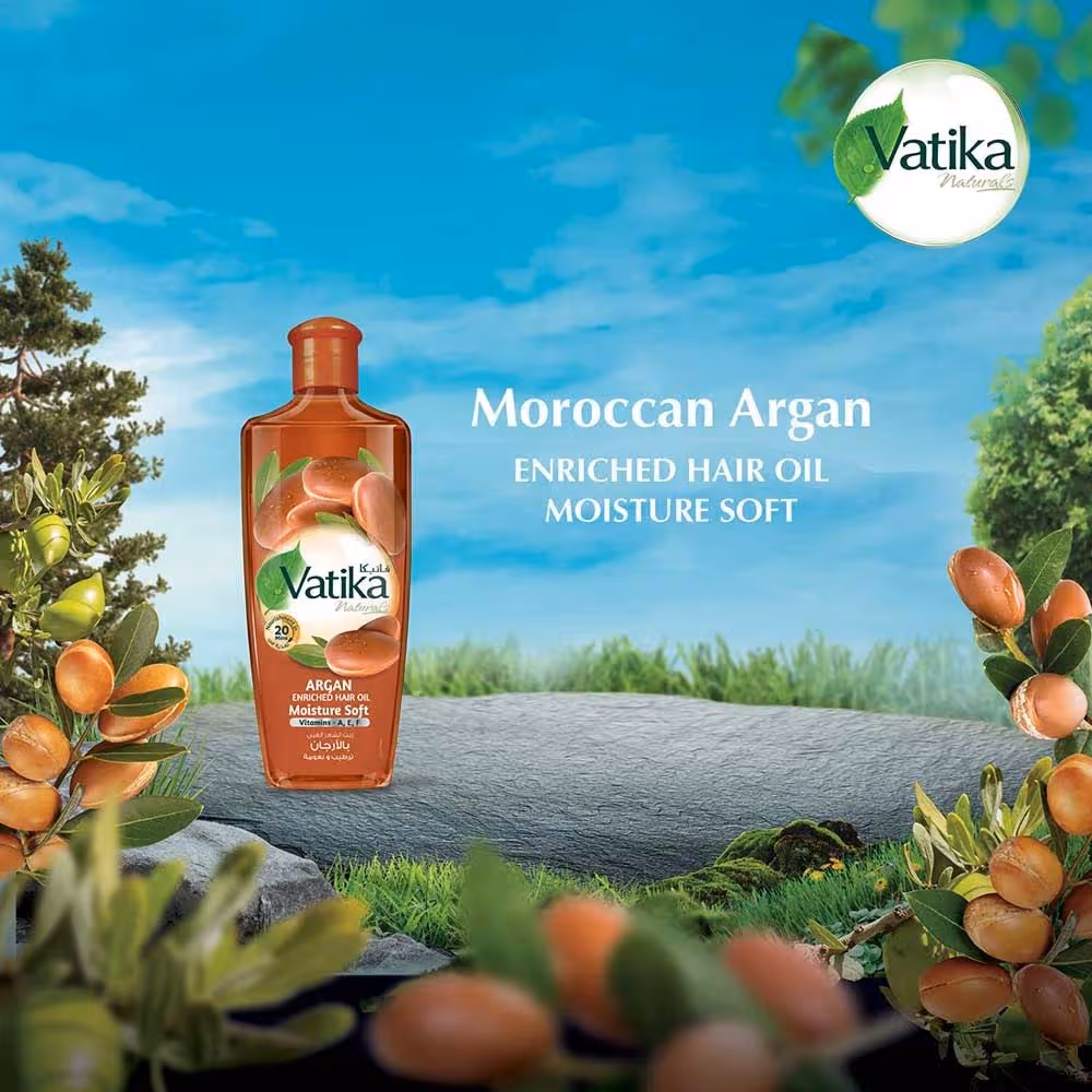 روغن موی ضد وز لطافت بخش آرگان واتیکا vatika