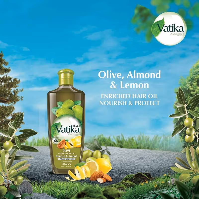 روغن موی مغذی زیتون واتیکا vatika olive