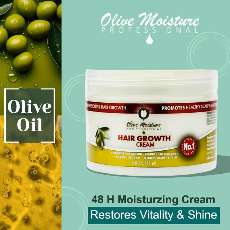 کرم تقویت رشد و ضخامت مو olive moisture