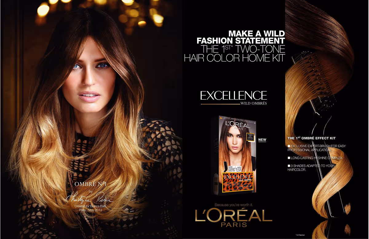 کیت رنگ موی آمبره لورال اکسلنس loreal wild