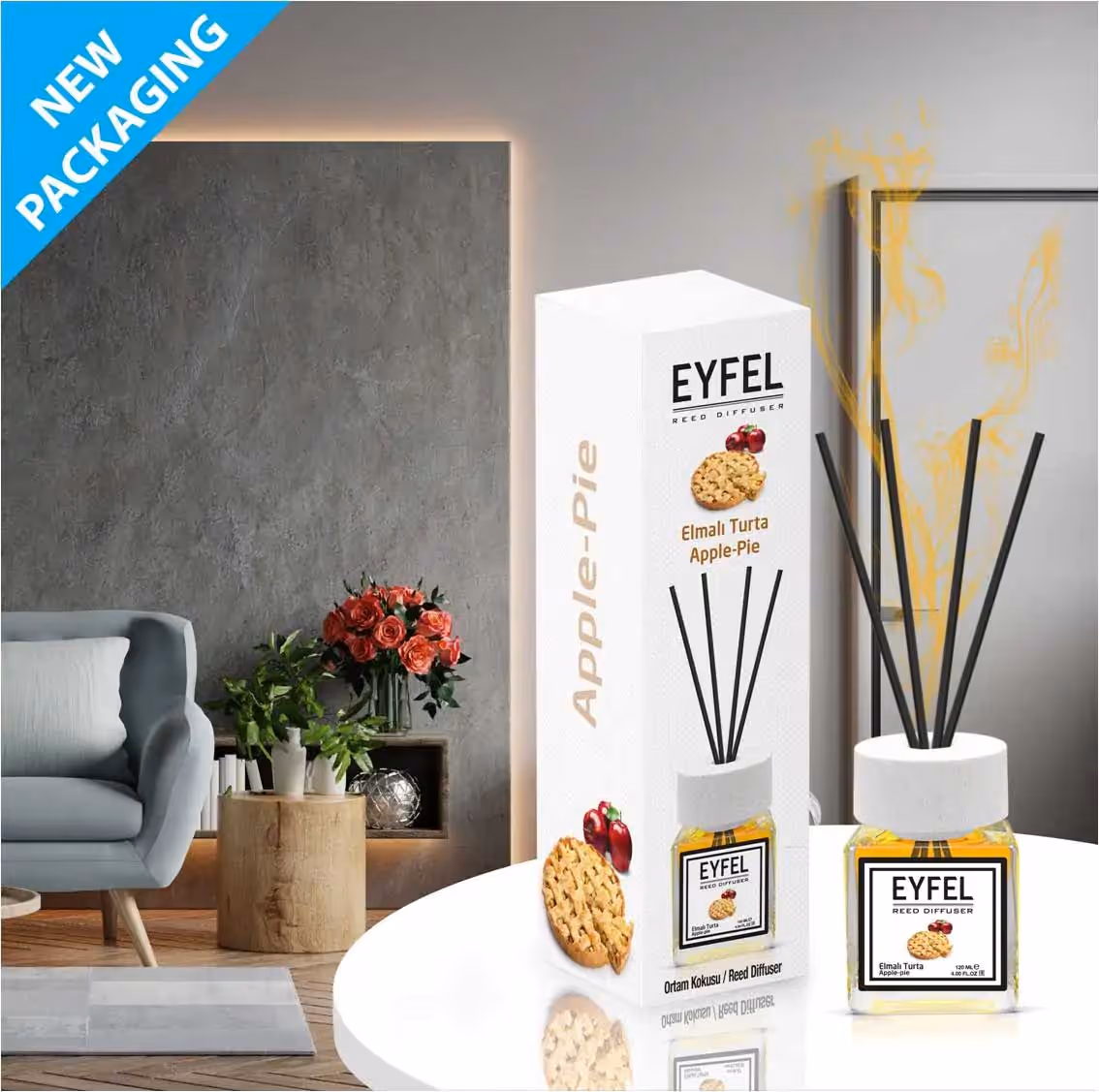 عطر خوشبوکننده اتاق ایفل رایحه پای سیب eyfel