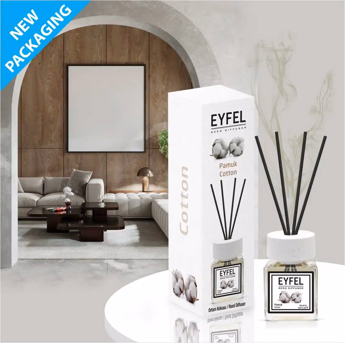 عطر خوشبوکننده اتاق ایفل رایحه کتان eyfel