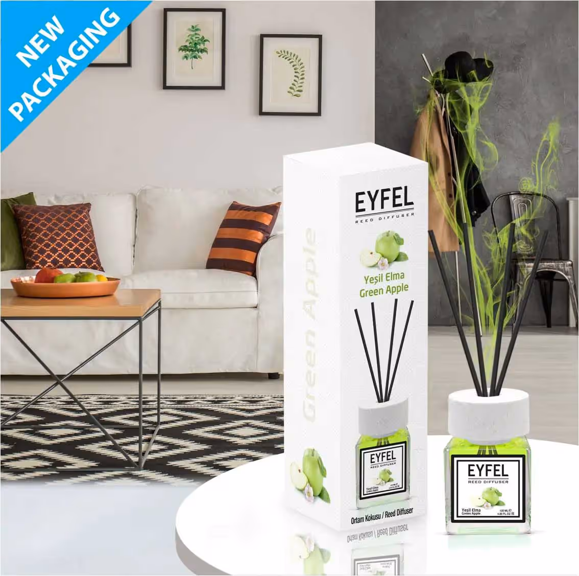 عطر خوشبوکننده اتاق ایفل رایحه سیب سبز eyfel