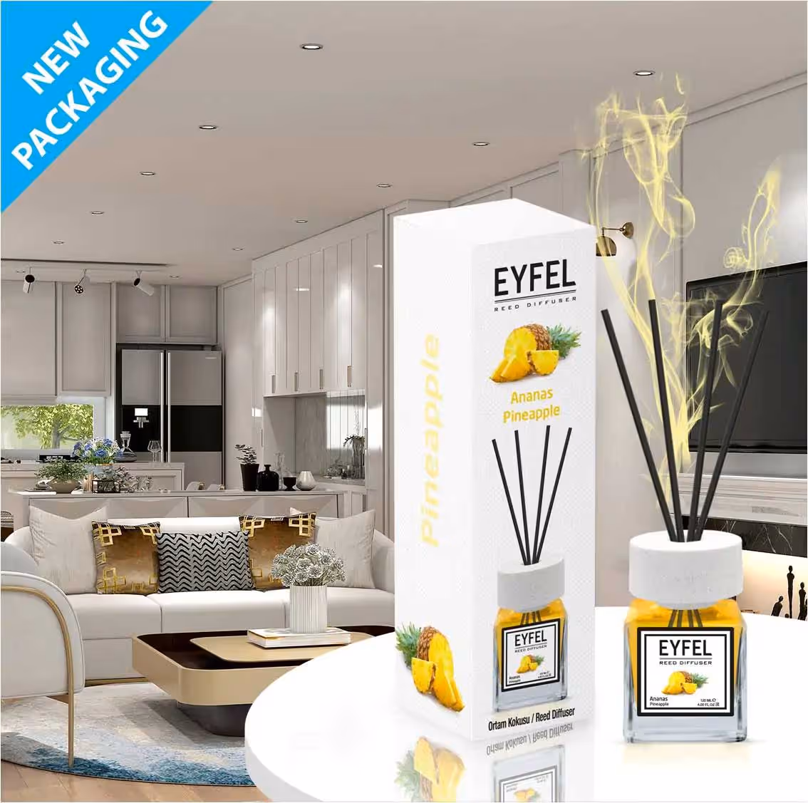 عطر خوشبوکننده اتاق ایفل رایحه آناناس eyfel