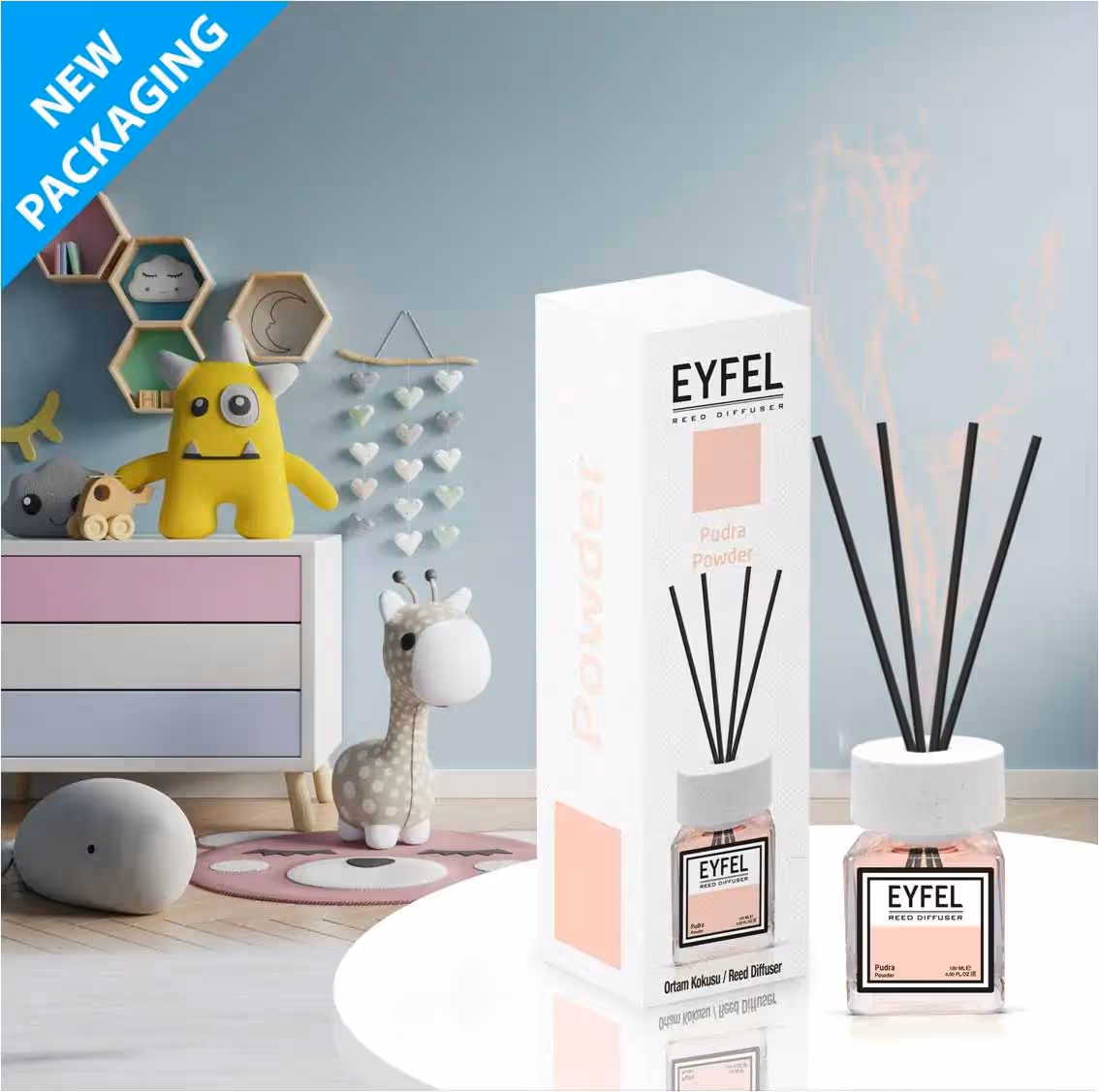 عطر خوشبوکننده اتاق ایفل رایحه پودری eyfel