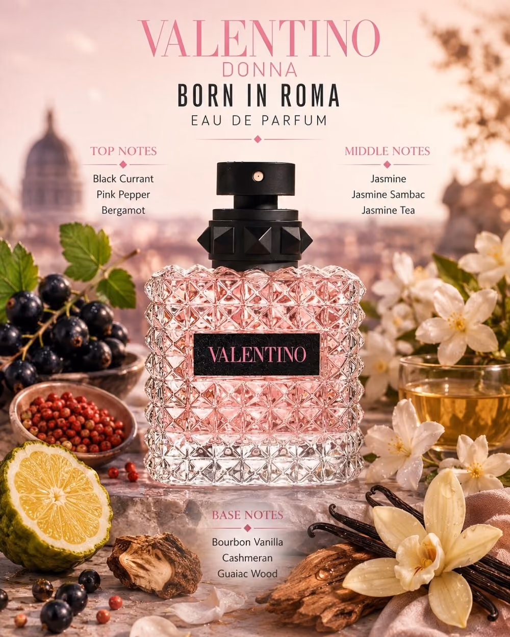 عطر زنانه والنتینو دونا born in roma