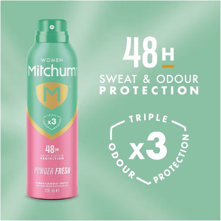 اسپری ضدتعریق میچام رایحه پودری mitchum