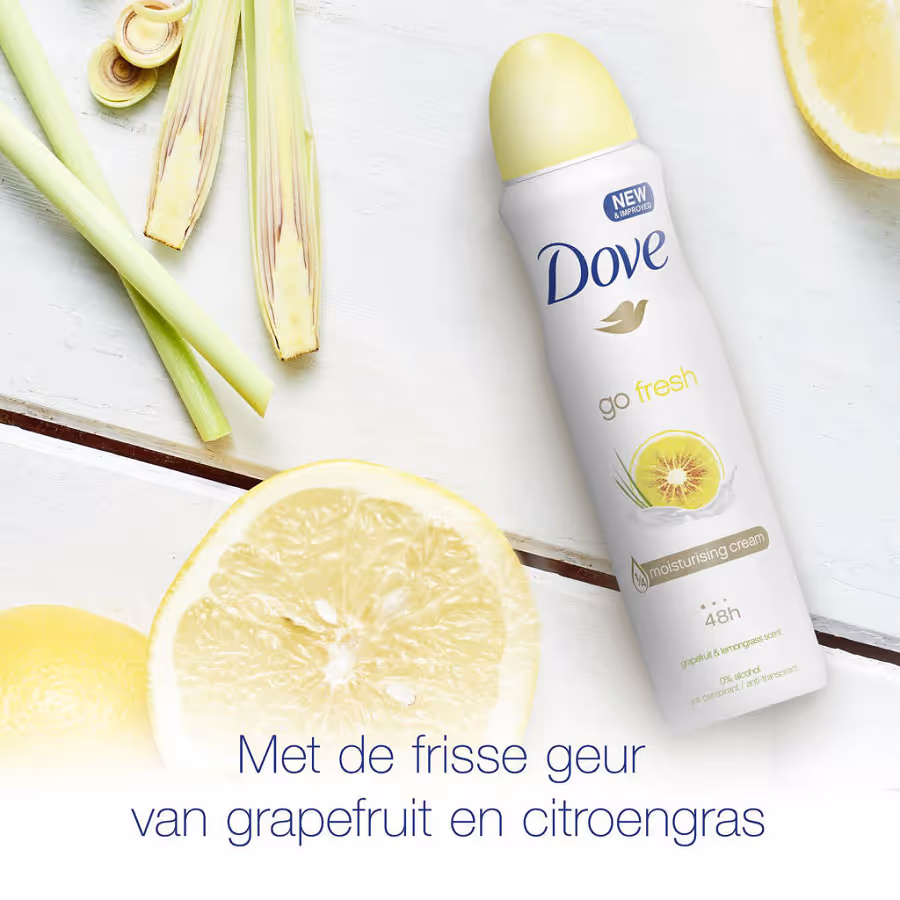 اسپری ضد تعریق گریپ فروت و علف لیموی داو dove