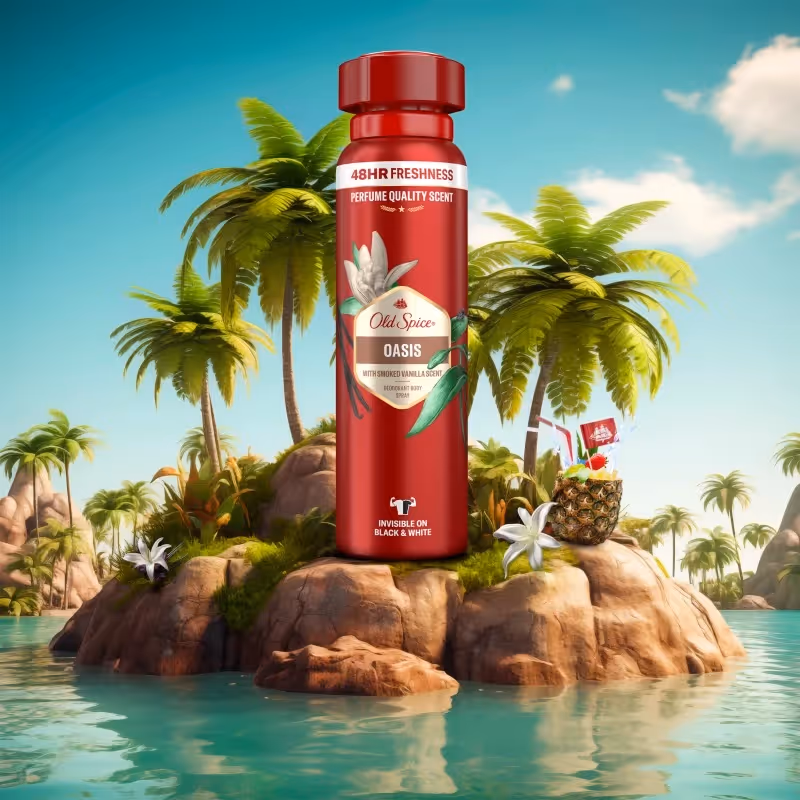 اسپری دئودورانت اولد اسپایس old spice oasis