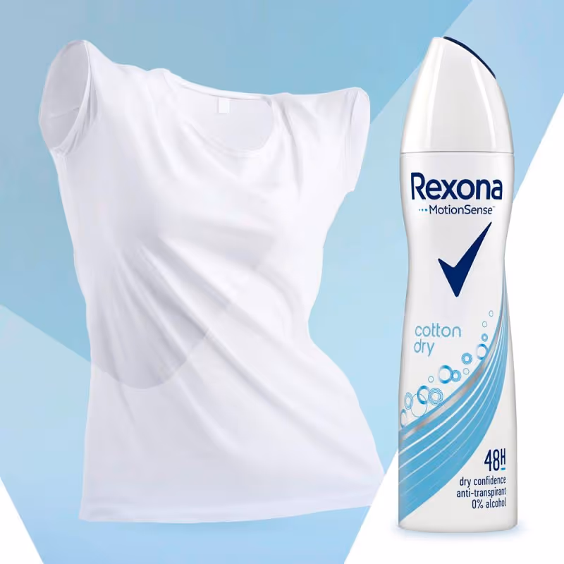 اسپری ضد تعریق رکسونا کتان درای rexona cotton