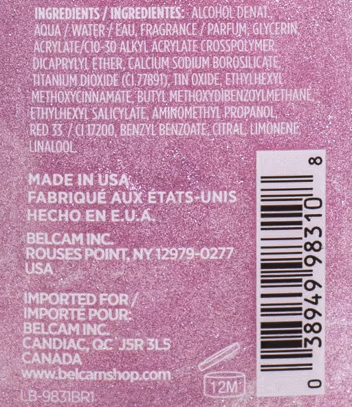 بادی اسپلش گیلاس لوکس شیمر luxe hot cherry
