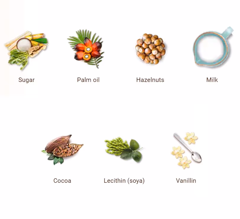 شکلات فندقی صبحانه نوتلا nutella spread