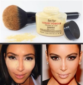 پودر فیکس و تثبیت کننده آرایش بن نای Ben Nye Luxury Banana رنگ موزی وزن 70 گرم