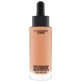 کرم پودر مک استدیو فیکس SPF30 رنگ NW35 بژ گندمی با زیرسازی خنثی MAC Studio Waterweight