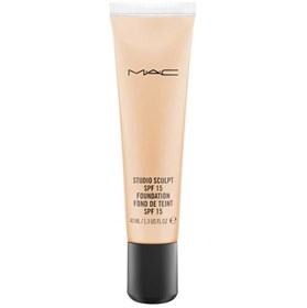 کرم پودر مک استدیو اسکالپ شماره NC25 بژ روشن با طلایی مدل Mac Sculpt Fond de Teint